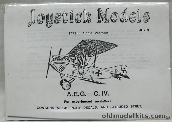 Joystick 1/72 AEG C-IV (C.IV CIV) - Bagged, Joy 9 plastic model kit